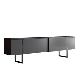 Hanah Home Soporte de TV Luxe Antracita y Negro